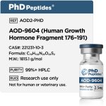 AOD-9604 2.5mg product details with molecular information and research-use labelling