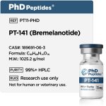 PT-141 11mg product details with molecular information and research-use labelling