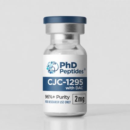 PhD Peptides CJC-1295 with DAC 2mg research vial with 96%+ purity label
